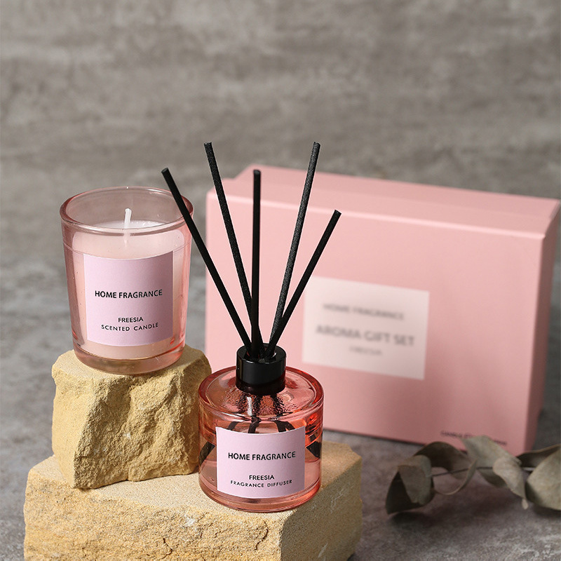 Home Fragrance Rituals - Premium Reed Diffuser and Candle Gift