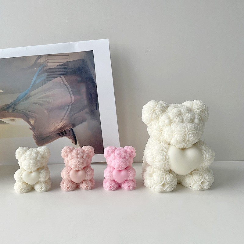 Home Fragrance Rituals - Valentine's Day Love Rose Bear 3D