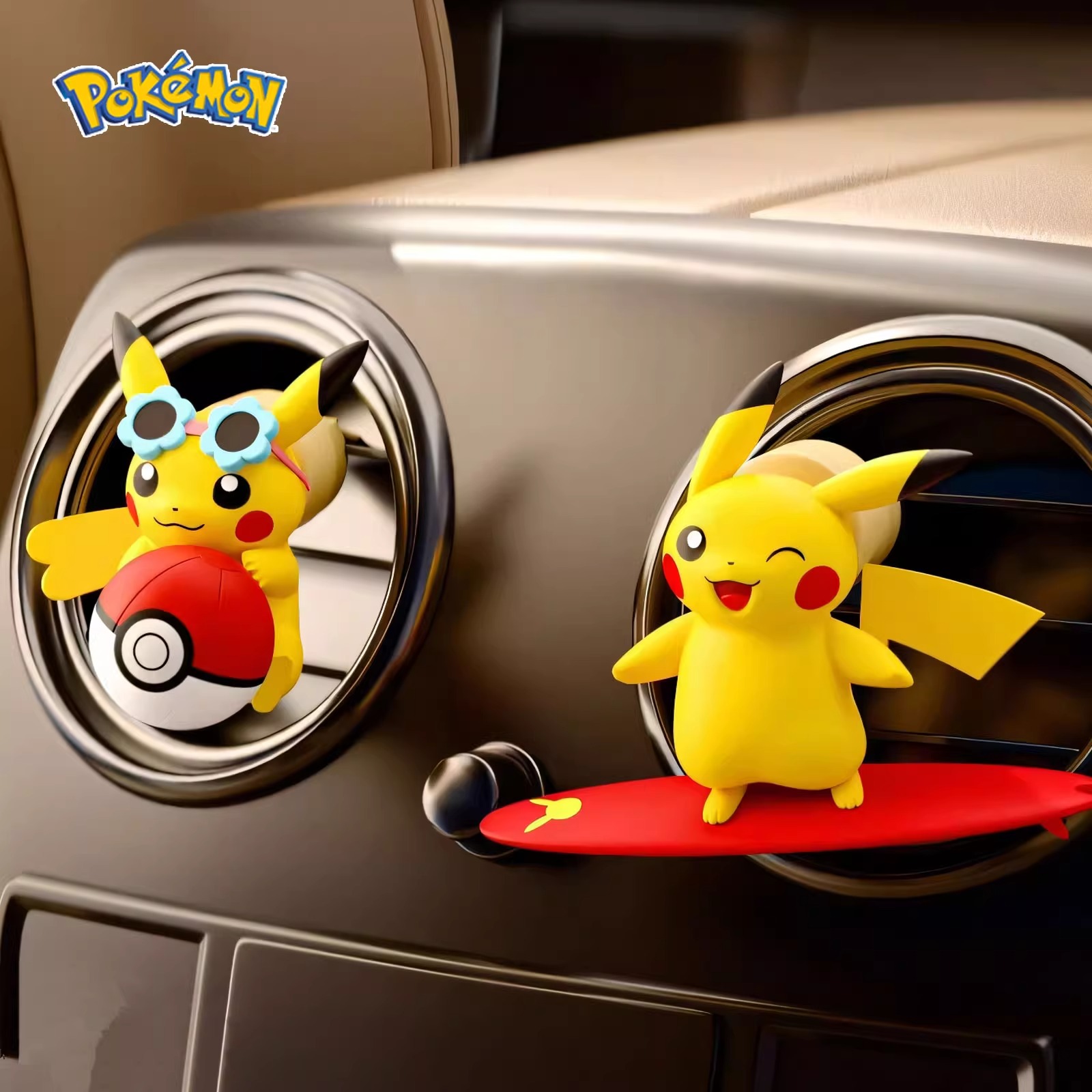 Car Vent Diffuser - Anime Pokemon Pikachu Action Figure Car