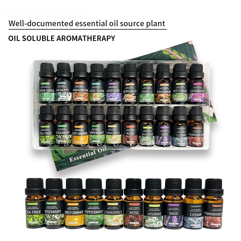 Home Fragrance Set - 20 Kinds Aromatherapy Essential Oils Set