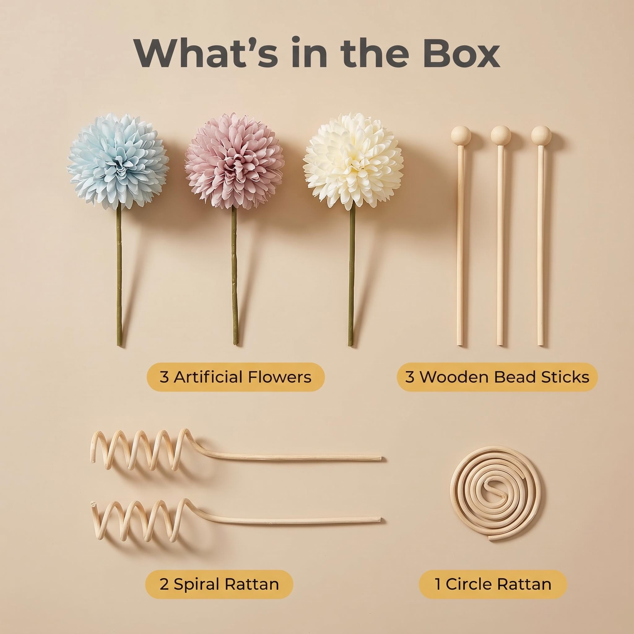 diy diffuser sticks set, artif - огляд і ціна Home Fragrance Set